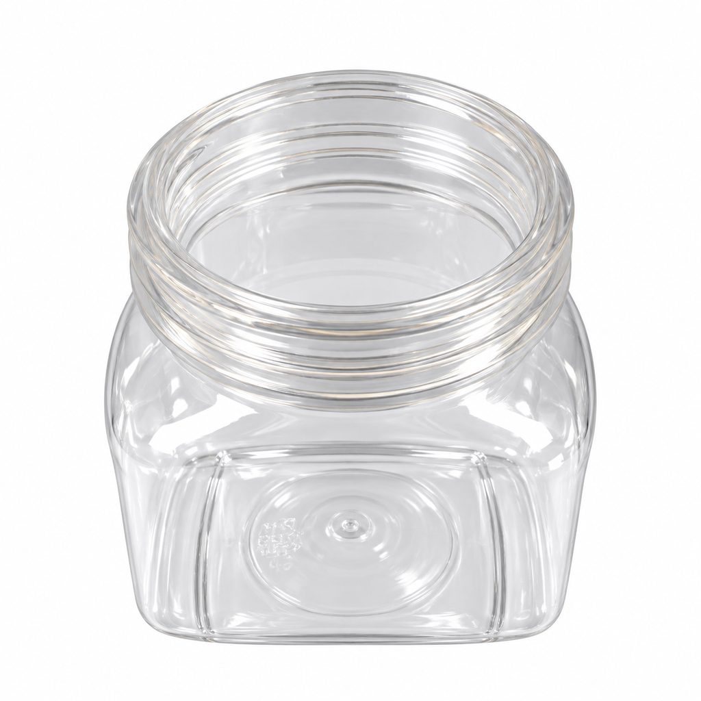 Clear Plastic Nutella-Style Jar with Screw Lid – 50ml & 80ml