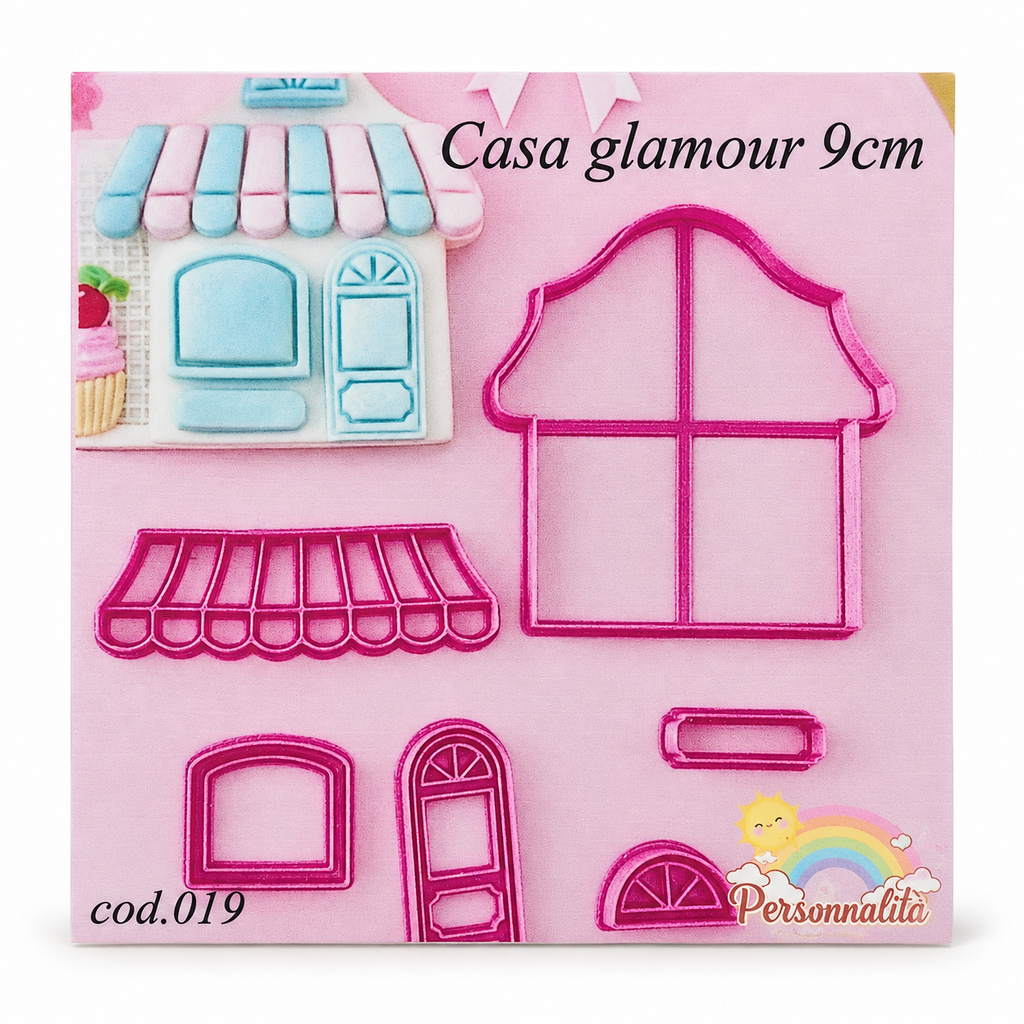 Shopfront Fondant Cutter Set – 9 cm – 6 Pieces