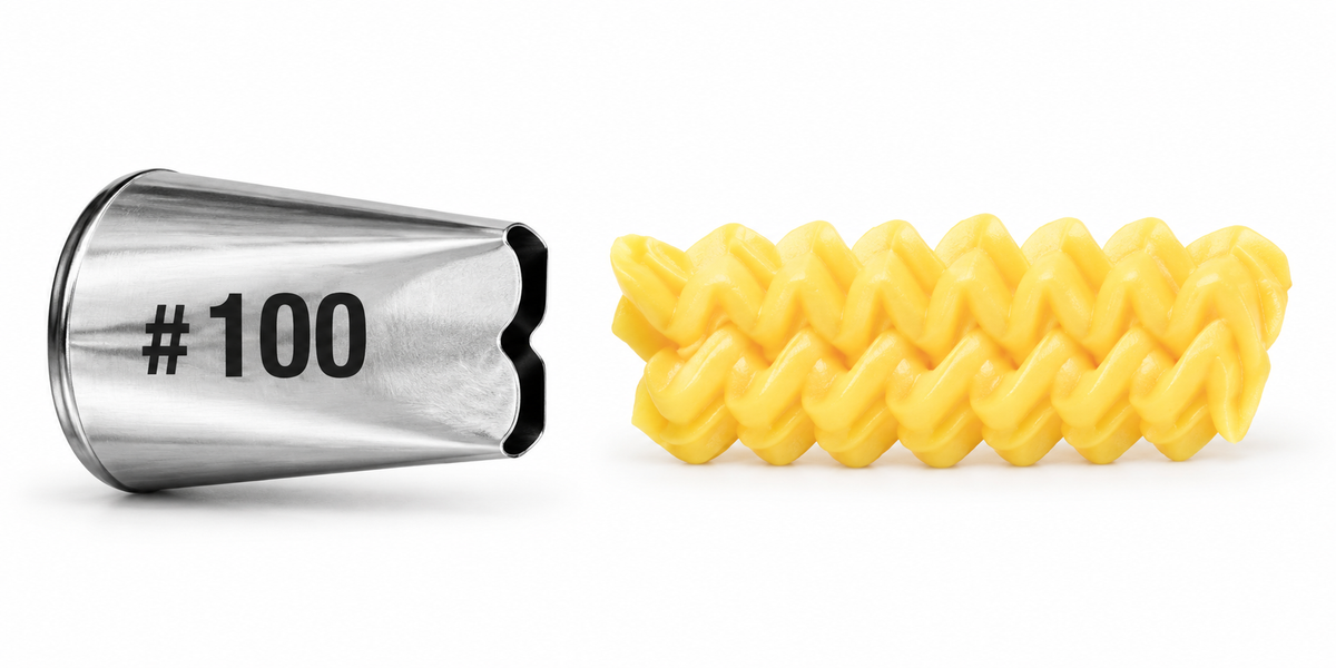 Cake Brasil Ruffle / Specialty Piping Nozzle #100