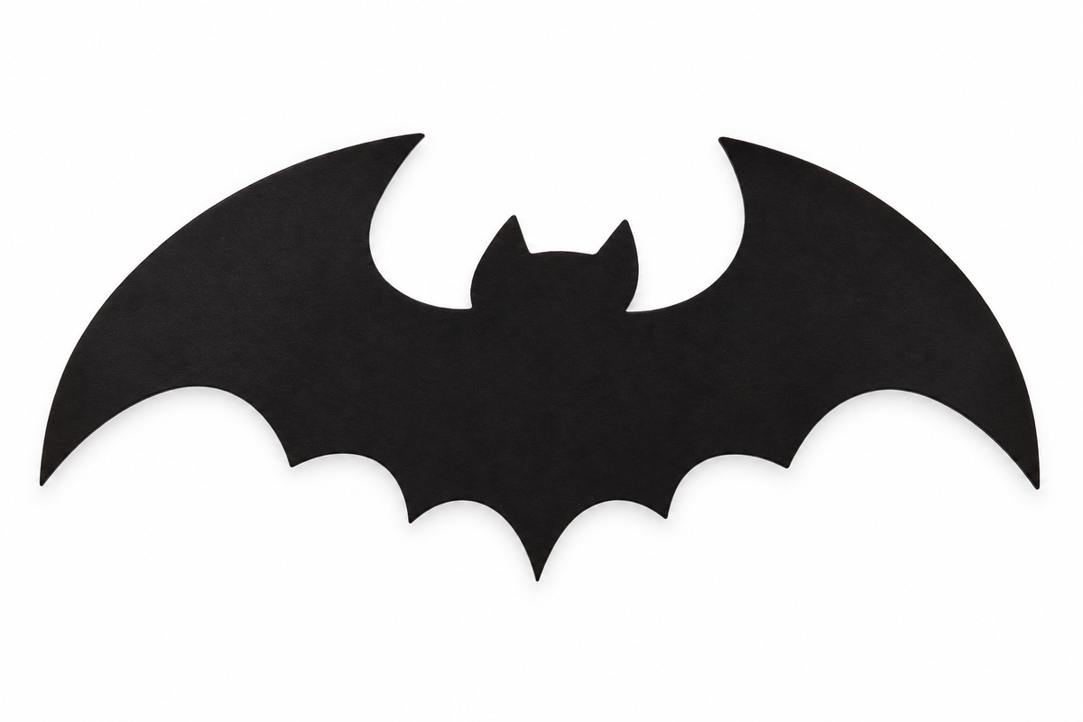 Black Bat Silhouette – Halloween Decoration