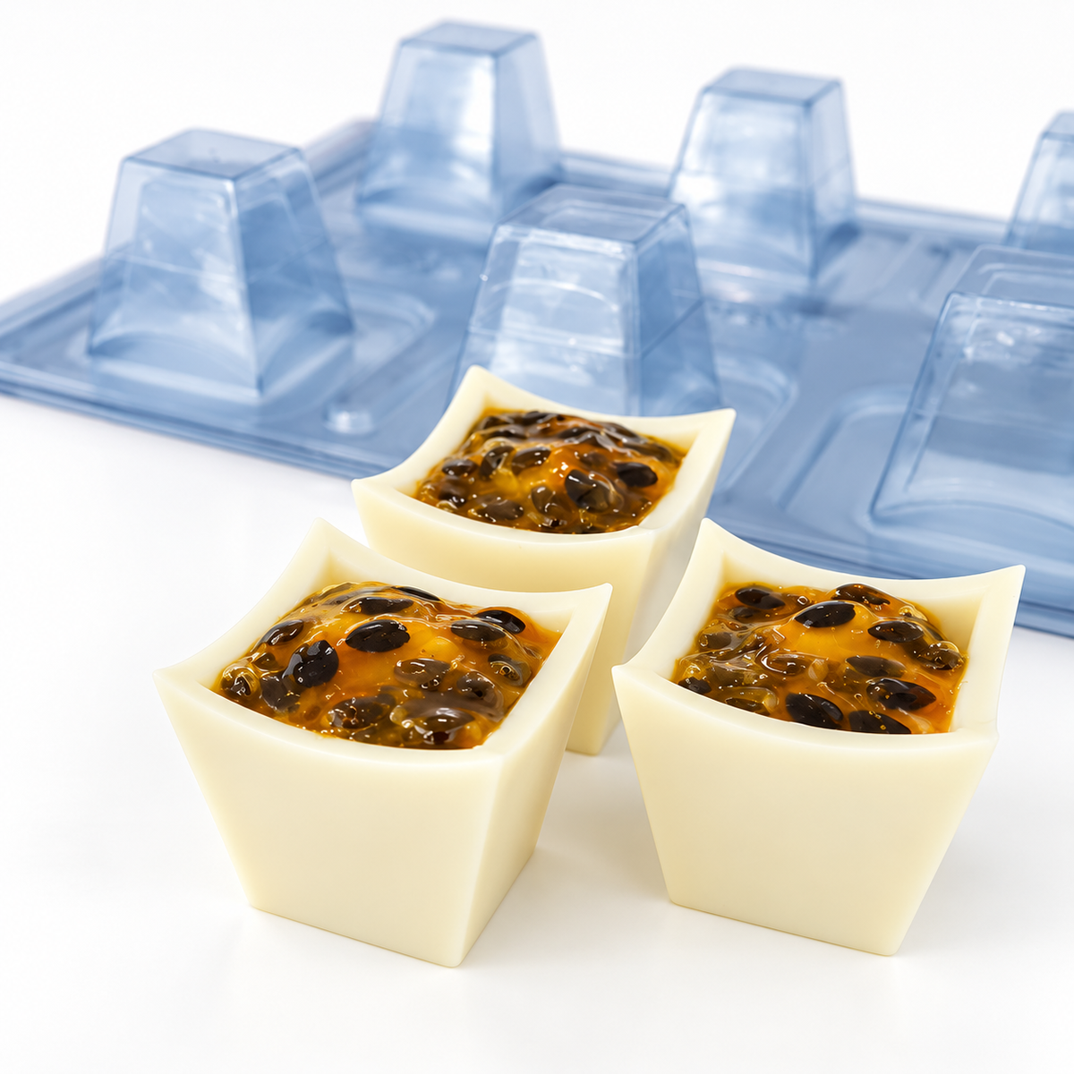 BWB Square Mousse Cup Chocolate Mould – 6 Cavities – 9427