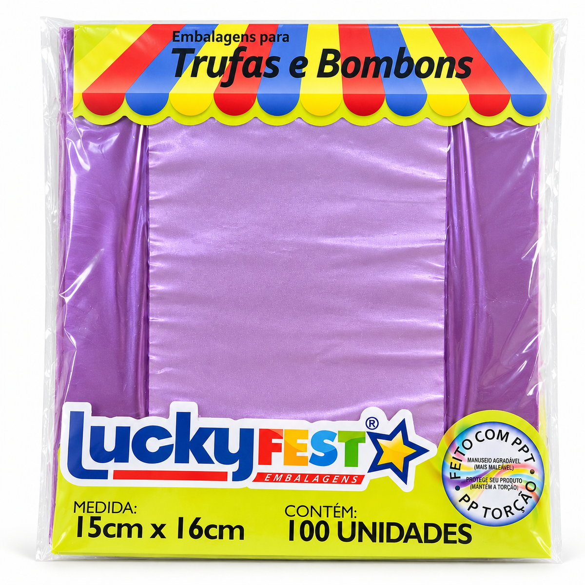 Truffle & Chocolate Wrappers 15 × 16cm – Pack of 100