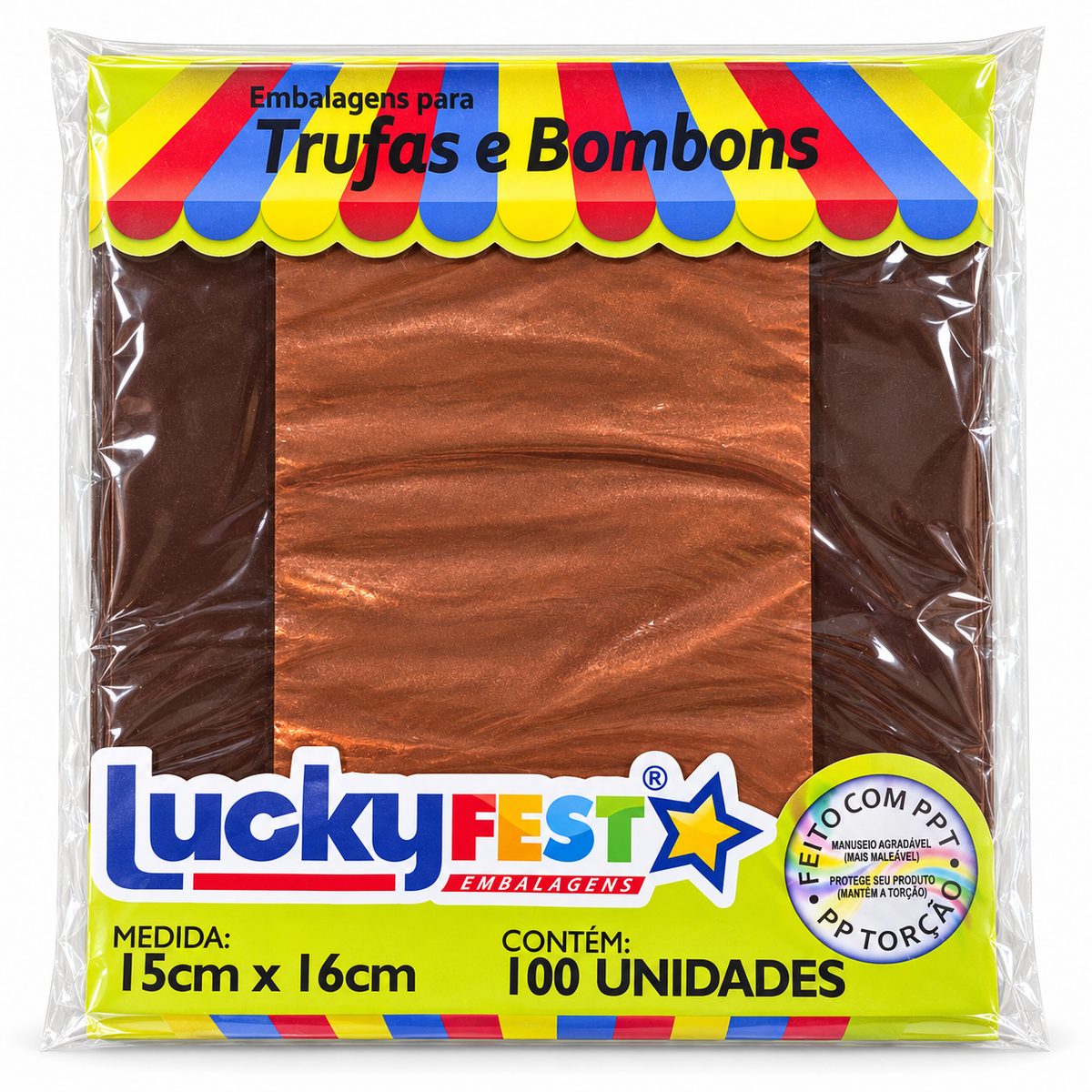 Truffle & Chocolate Wrappers 15 × 16cm – Pack of 100