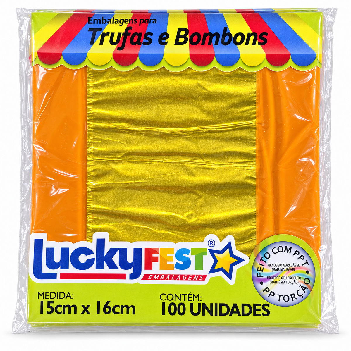 Truffle & Chocolate Wrappers 15 × 16cm – Pack of 100