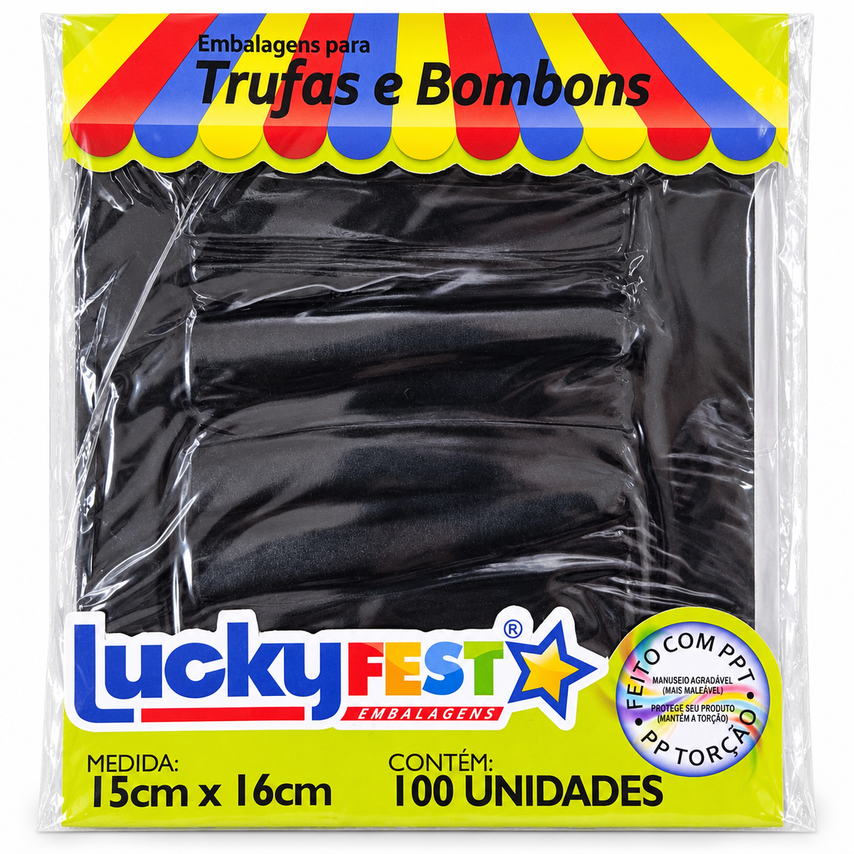Truffle & Chocolate Wrappers 15 × 16cm – Pack of 100