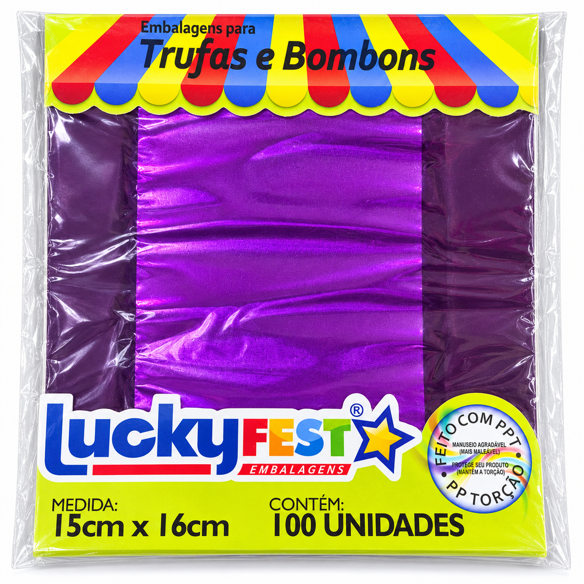 Truffle & Chocolate Wrappers 15 × 16cm – Pack of 100