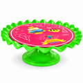 Round Wavy Edge Cake Stand – Various Colours