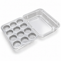 Clear 12-Cavity Sweet Container with Hinged Lid