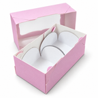 Window Sweet Gift Box with 2 Holders – Various Colours