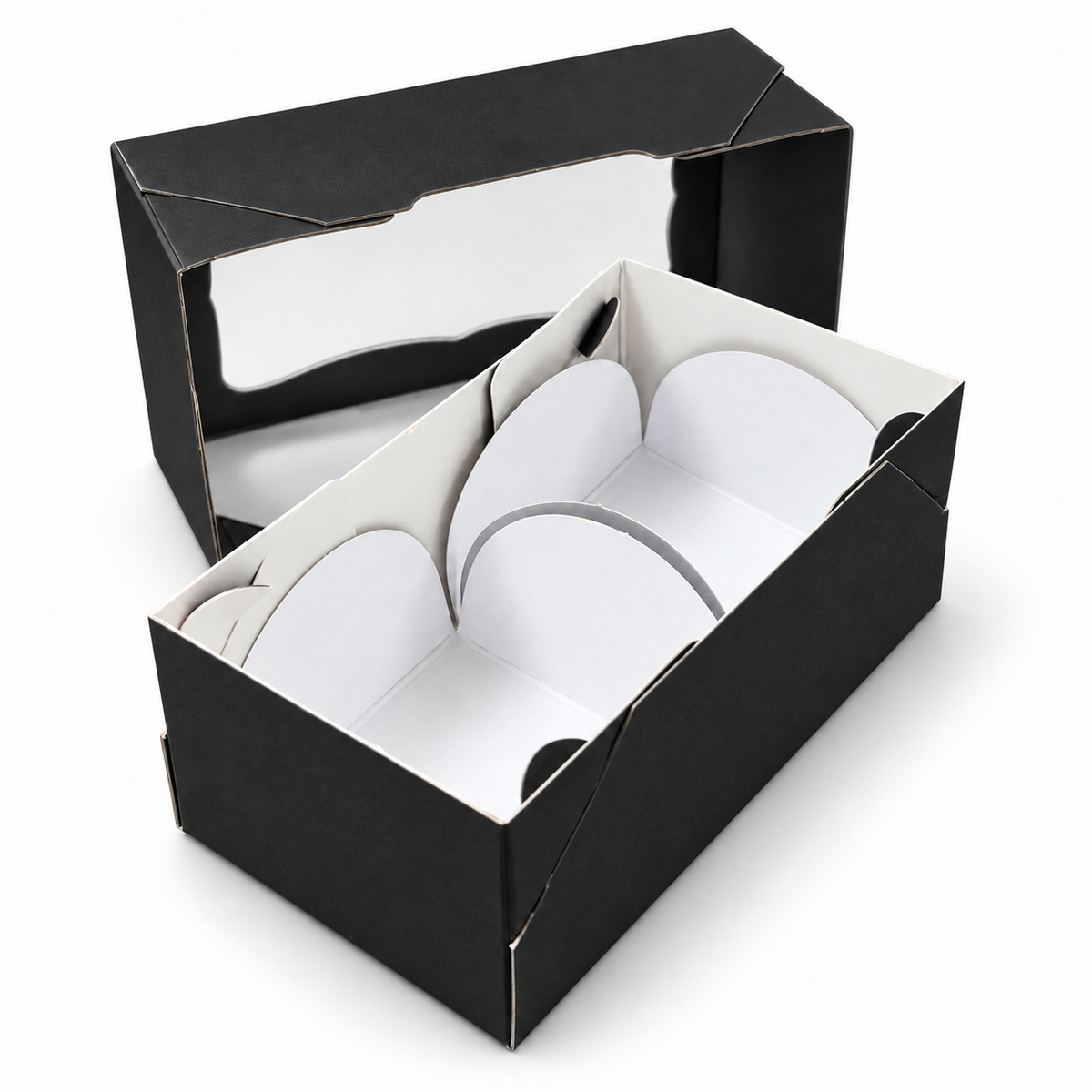 Window Sweet Gift Box with 2 Holders – Various Colours