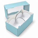 Window Sweet Gift Box with 2 Holders – Various Colours