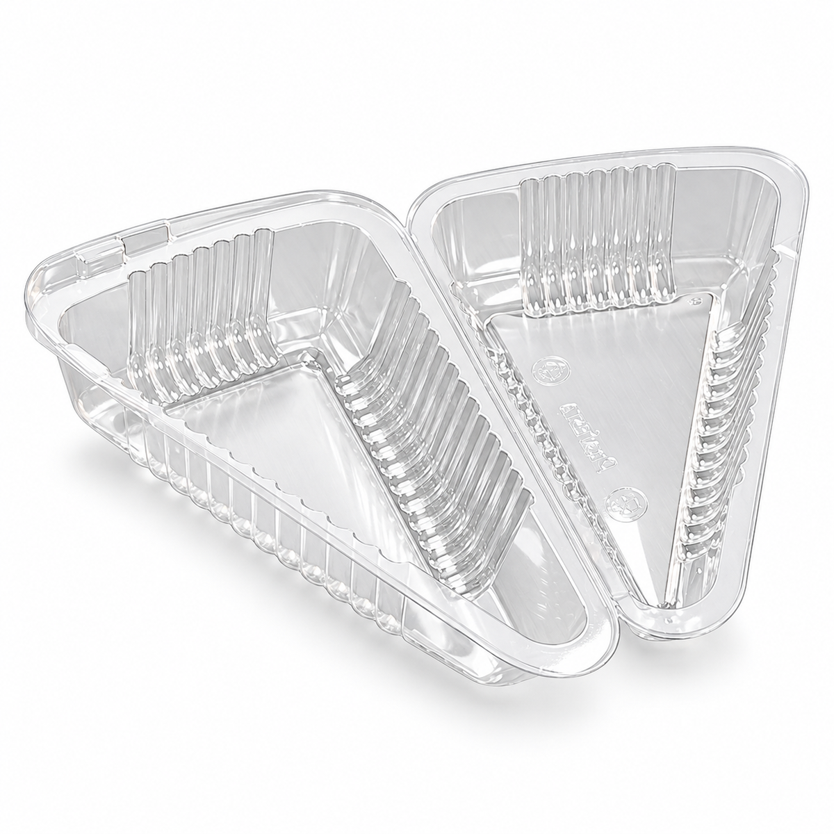 Clear Triangular Cake Slice Container – 11.5 × 7.5 × 5cm