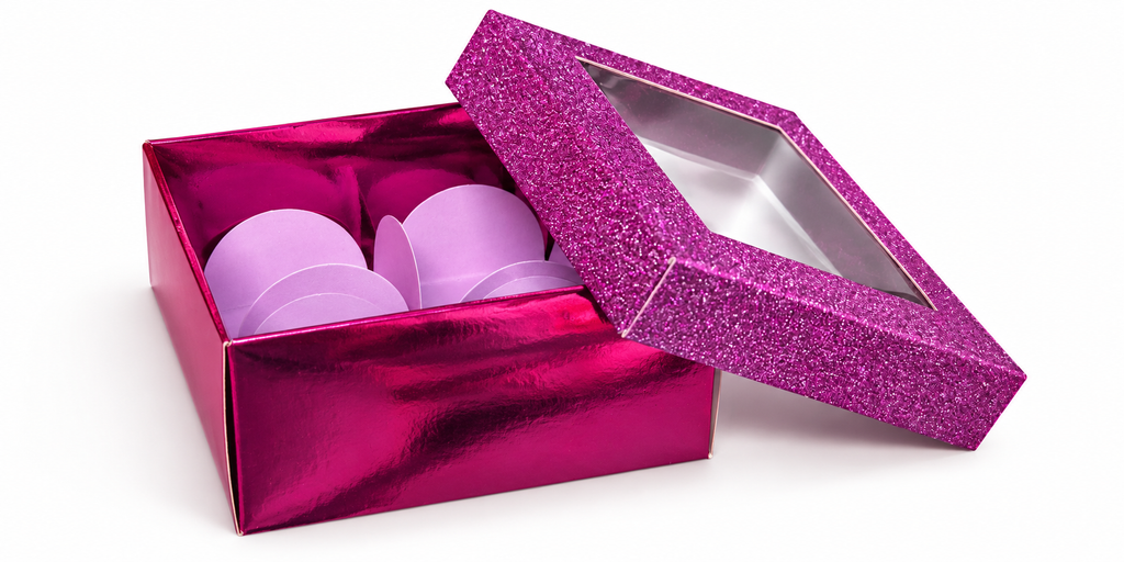 Glitter Window Sweet Box – Holds 4 Sweets