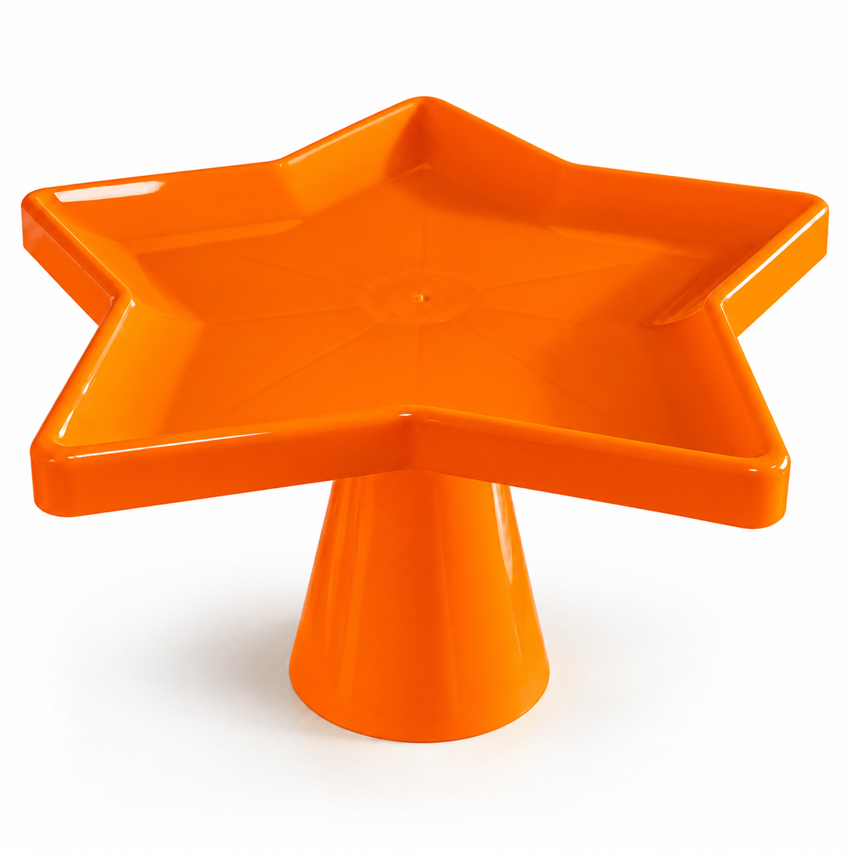 Star-Shaped Pedestal Serving Tray – Various Colours