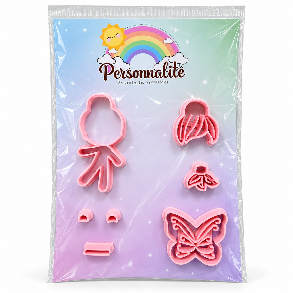 Articulated Fairy Fondant Cutter Set - 7 cm