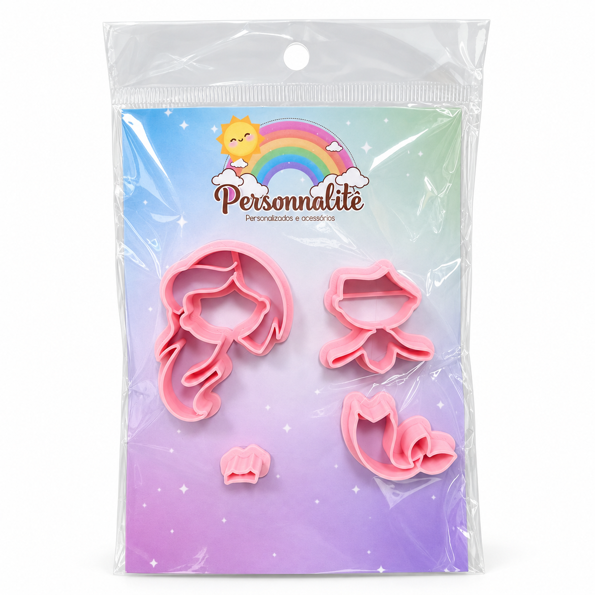 Ariel Mermaid Face Fondant Cutter - 5 cm