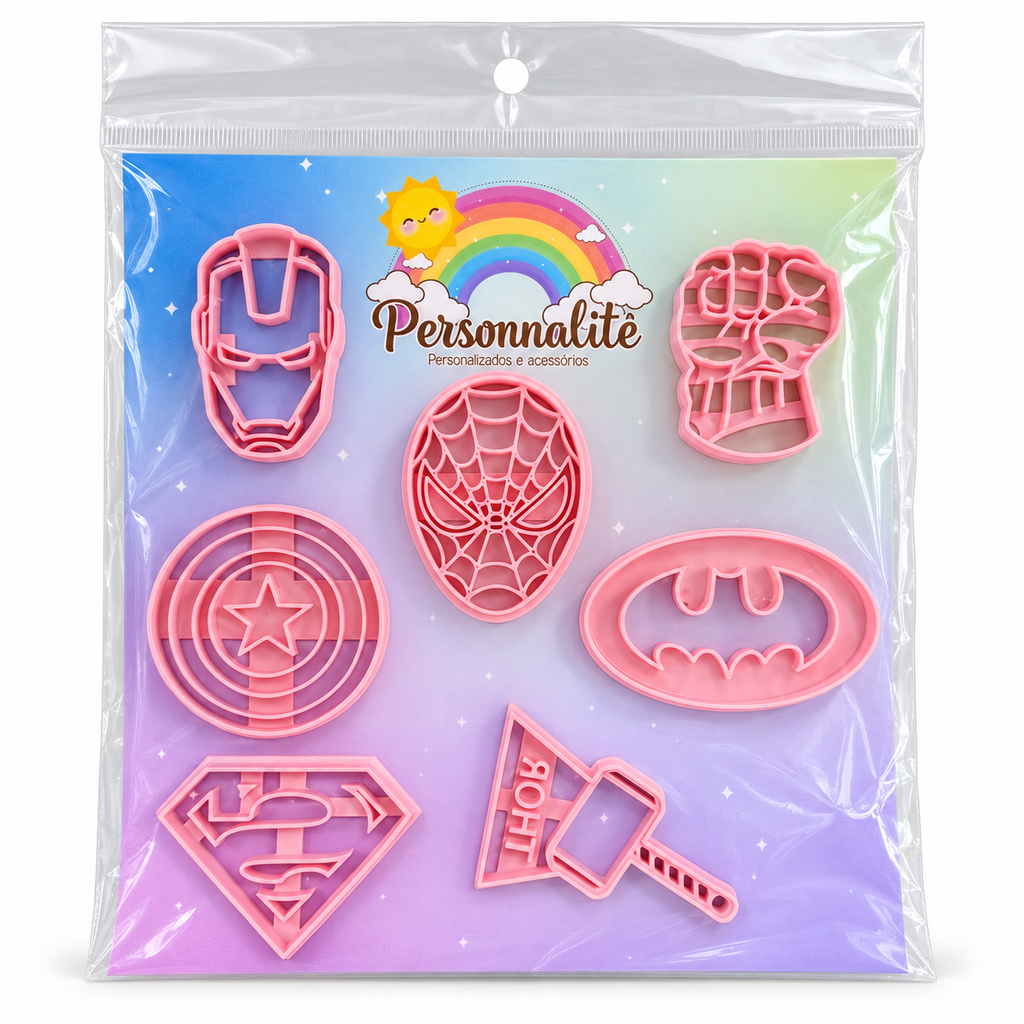 Superhero Fondant Cutter Set - 6 cm