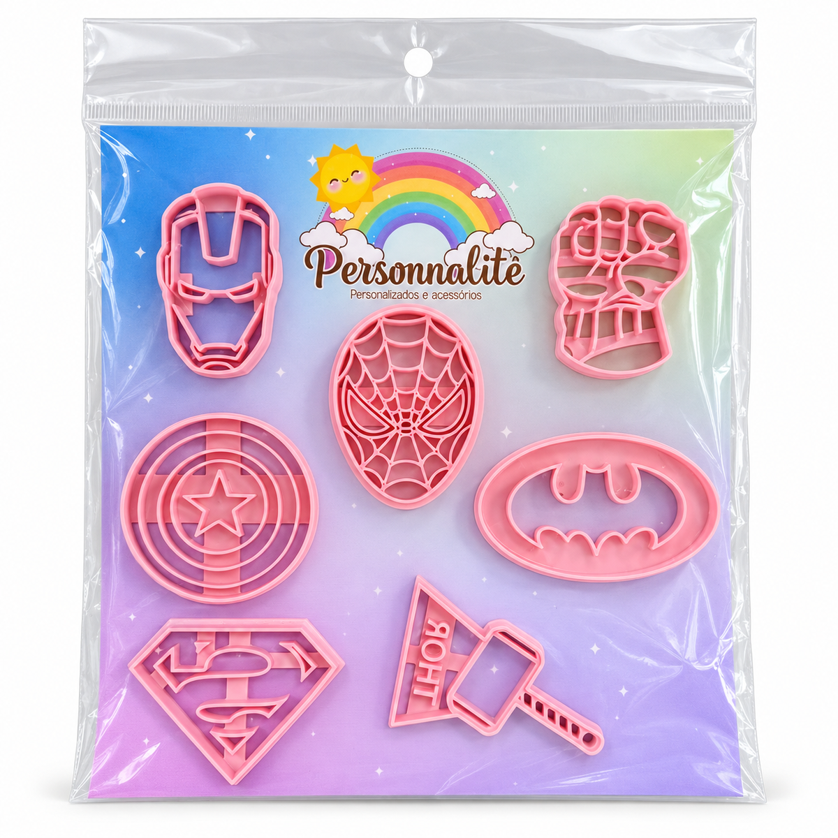 Superhero Fondant Cutter Set - 6 cm