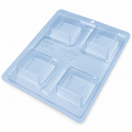 BWB Medium Square Honey Cake Chocolate Mould – 3-Part – 10575