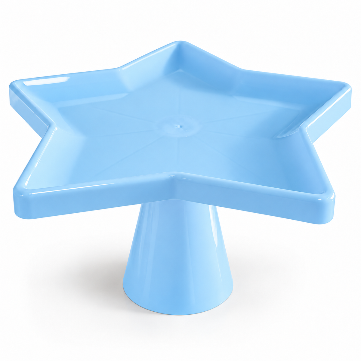 Star-Shaped Pedestal Serving Tray – Various Colours