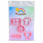 Football Fondant Cutter Set - 4 cm