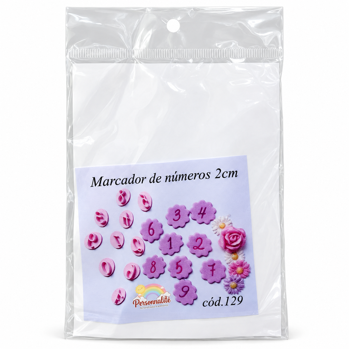 Number Fondant Embosser Stamp Set - 2 cm