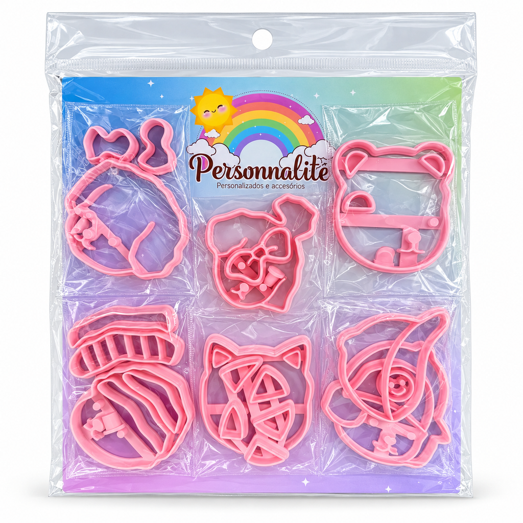 Bobbie Goods-Style Fondant Cutter Set - 6 cm