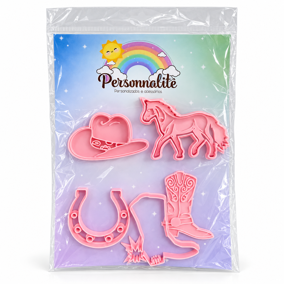 Country-Themed Fondant Cutter Set - 6 cm