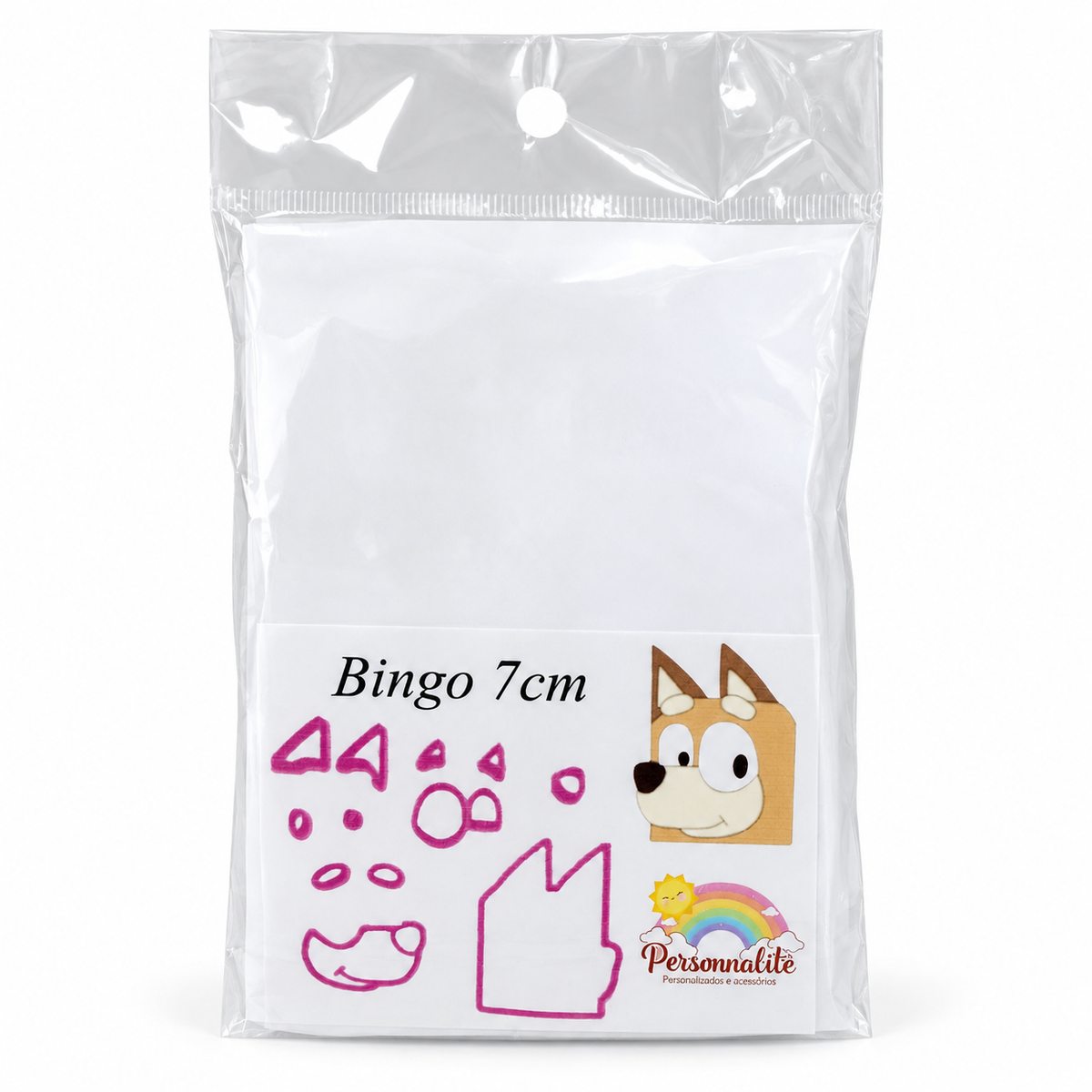 Bingo Character Face Fondant Cutter - 7 cm