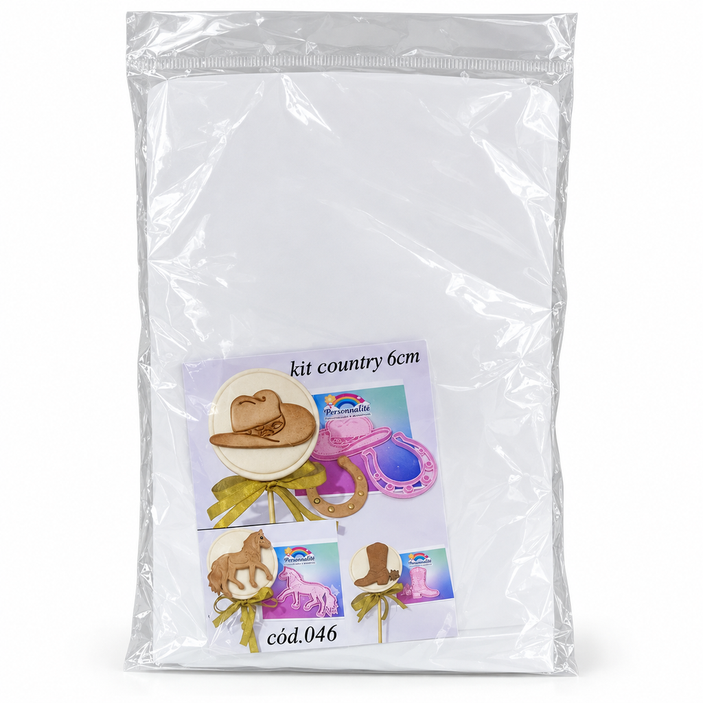 Country-Themed Fondant Cutter Set - 6 cm