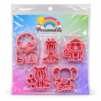 Safari Animal Fondant Cutter Set - 6 cm