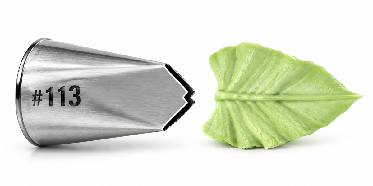 Cake Brasil Leaf Piping Nozzle #113 - Large