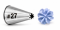 Cake Brasil Closed Star Piping Nozzle #027