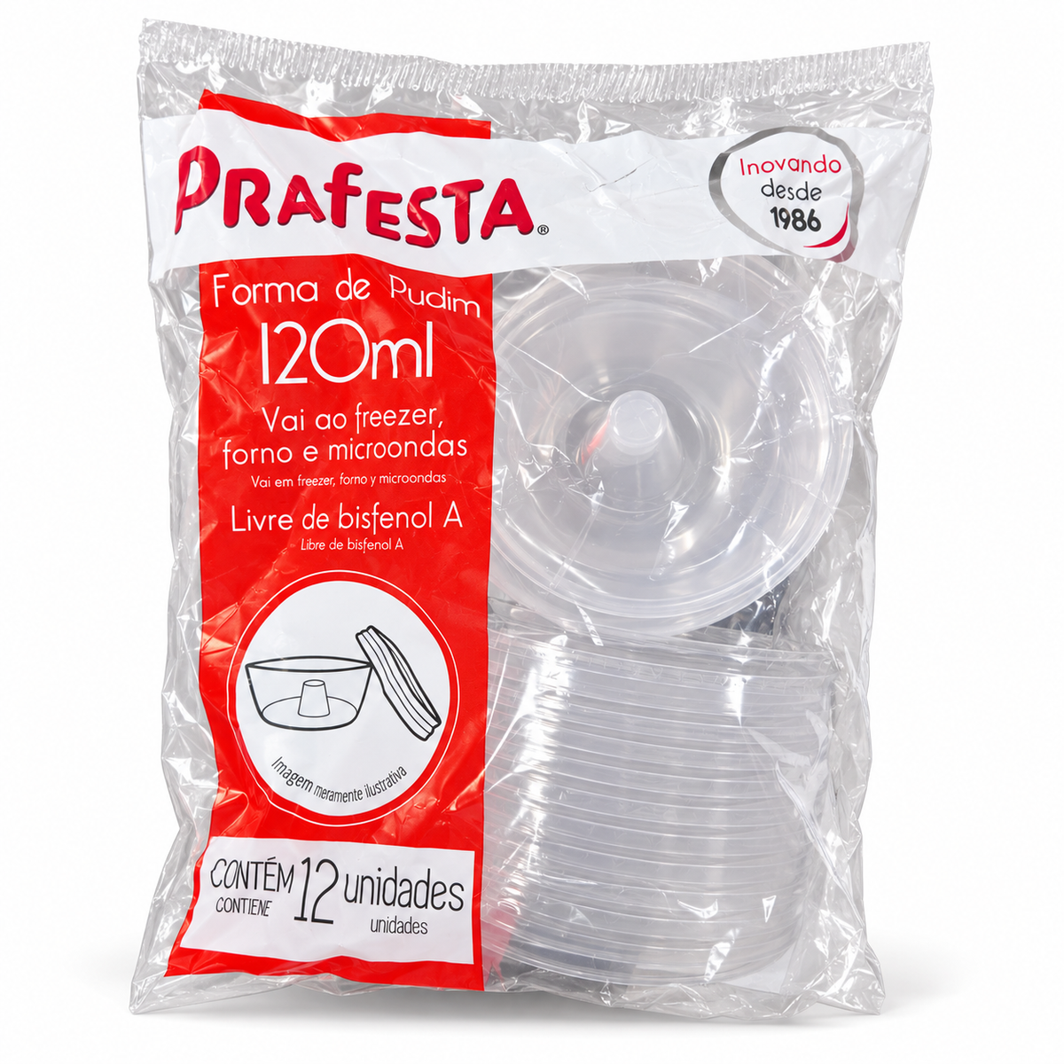 Prafesta Mini Pudding Moulds 120 ml – Pack of 12