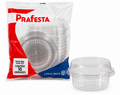 Prafesta Clear Round High Dome Dessert Containers – Pack of 10