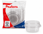 Prafesta Clear Round High Dome Dessert Containers – Pack of 10