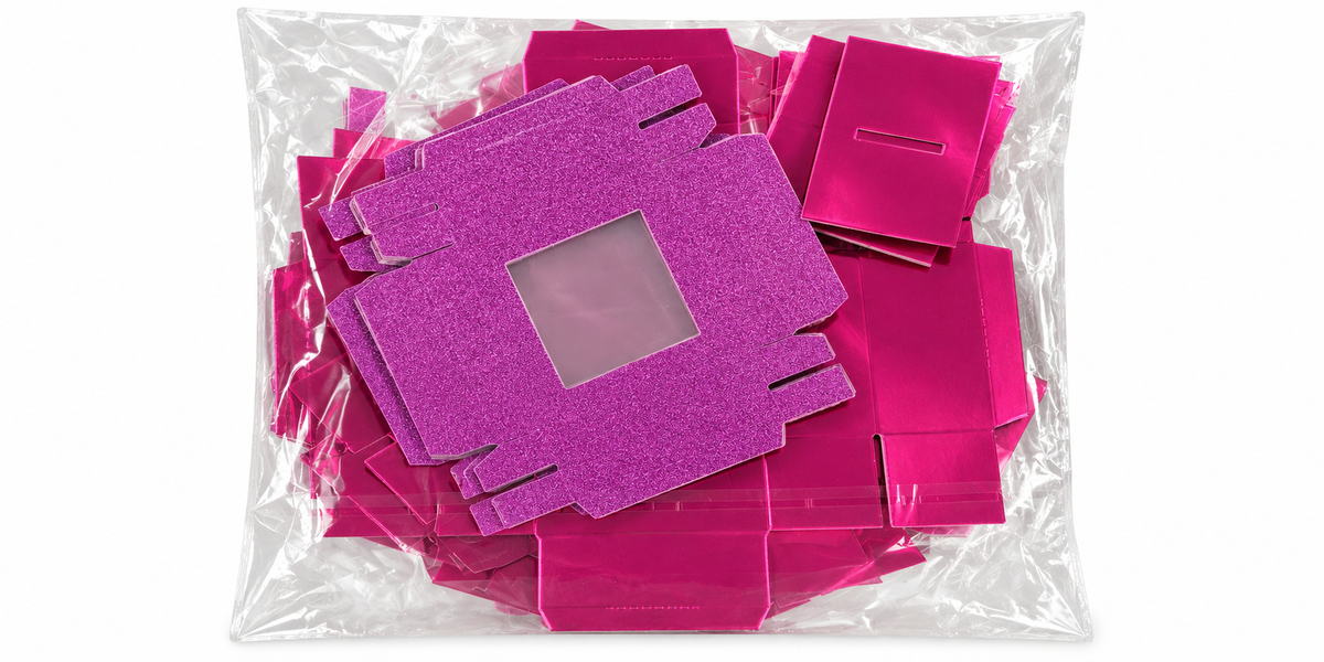 Glitter Window Sweet Box – Holds 4 Sweets