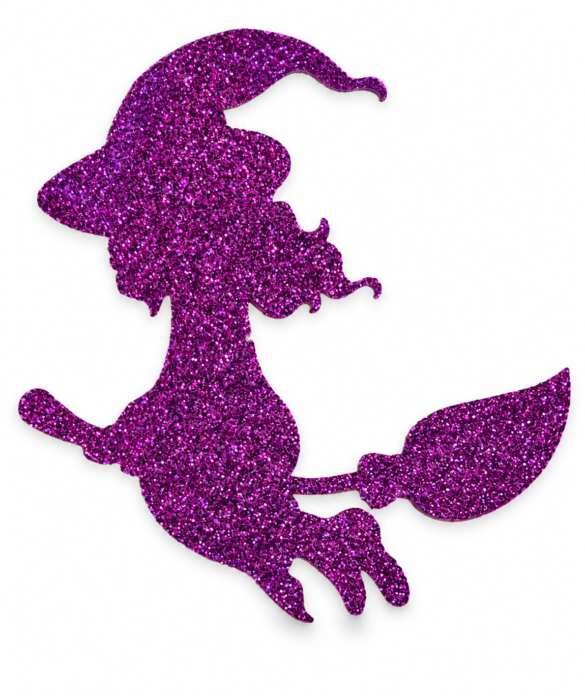 Glitter Witch Silhouette Halloween Decoration