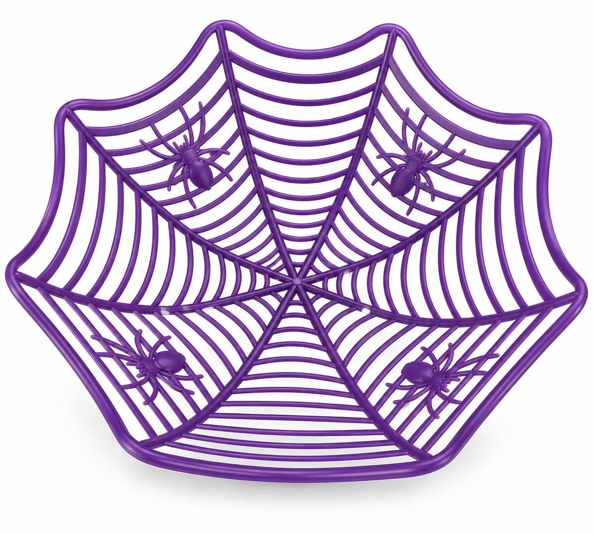Halloween Spider Web Basket – Purple, Orange & Red