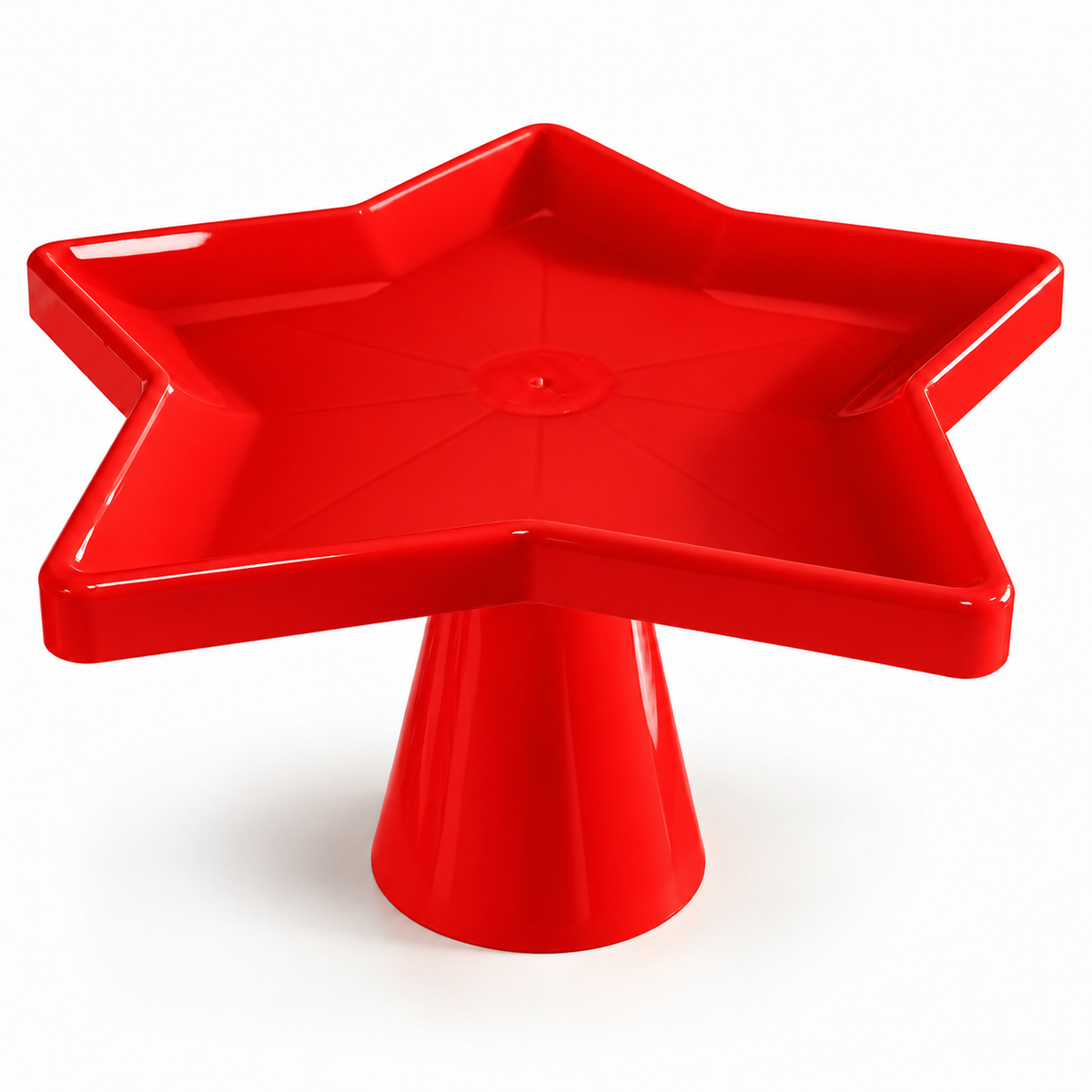 Star-Shaped Pedestal Serving Tray – Various Colours