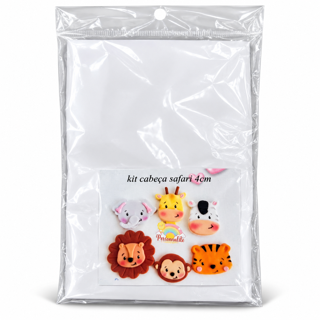 Safari Animal Face Fondant Cutter Set - 4 cm