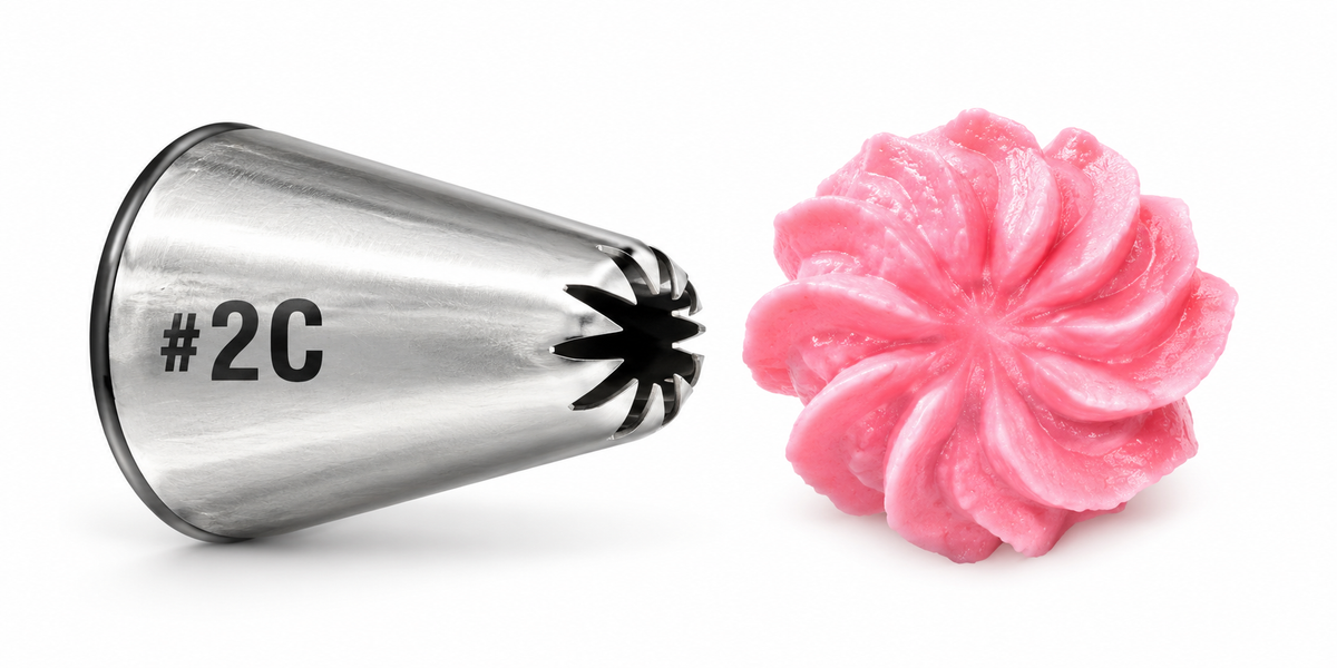 Cake Brasil Drop Flower Piping Nozzle #2C - Large