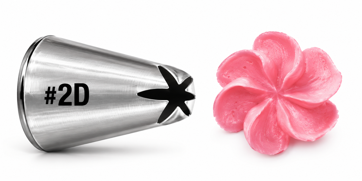 Cake Brasil Drop Flower Piping Nozzle #2D - Large