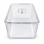 Clear Rectangular Dessert Container with Lid – 20 × 11 × 7 cm