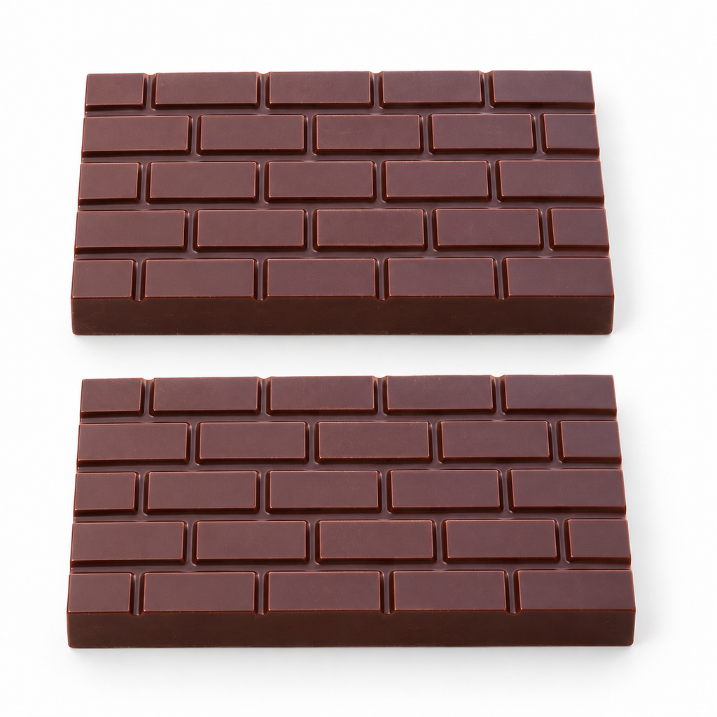 BWB Brick Pattern Chocolate Bar Mould – 3-Part – 9890