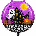 Purple Haunted House Halloween Foil Balloon
