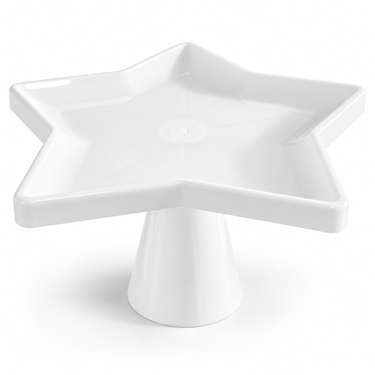 Star-Shaped Pedestal Serving Tray – Various Colours
