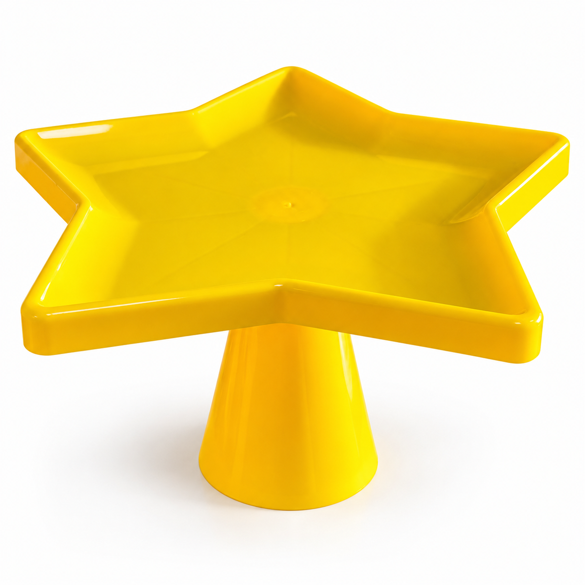 Star-Shaped Pedestal Serving Tray – Various Colours