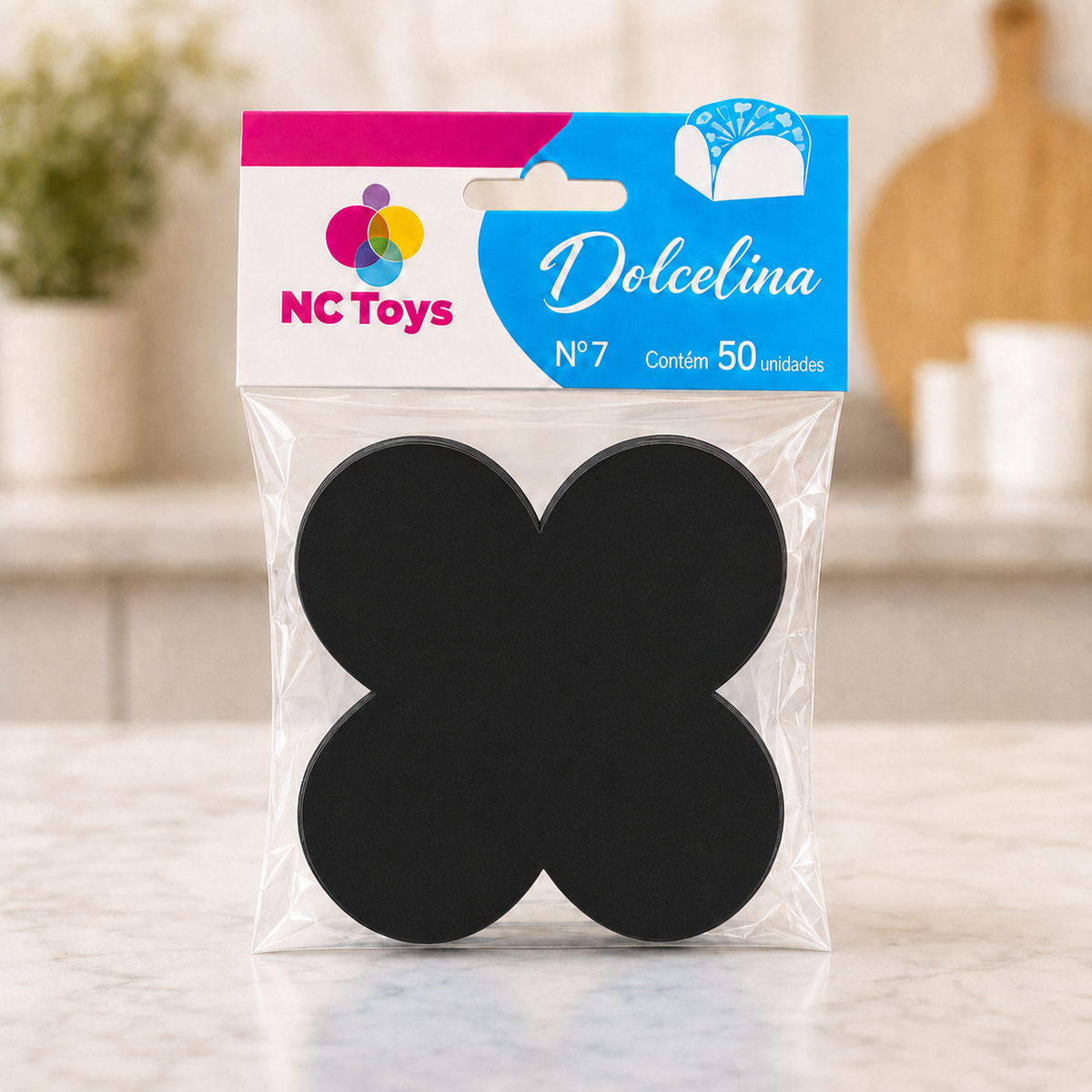 [color:black] Black four-petal paper sweet cups packaging