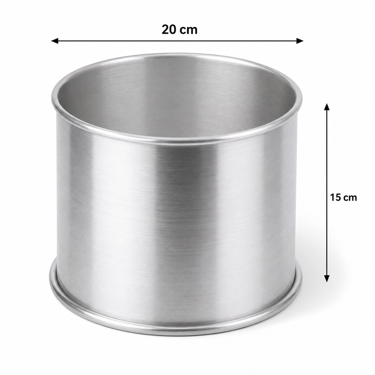 Extra Deep Round Aluminium Cake Tin – Fixed Base
